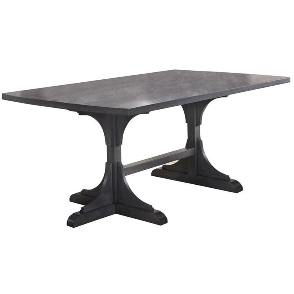 Best Quality Furniture Light Gray Linen Look Upholstered 6 Piece Dining Set With Bench