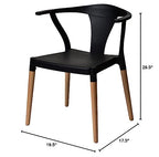 Commercial Seating Products Mid Century Modern White Dining Chairs