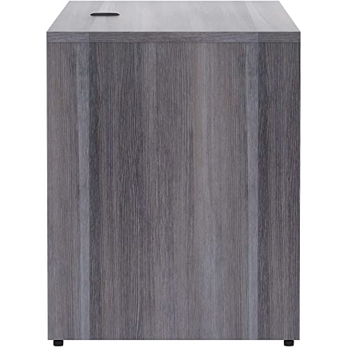 Lorell LLR69596 Weathered Charcoal Laminate- 66 x 24 x 29.5 in. Credenza Shell
