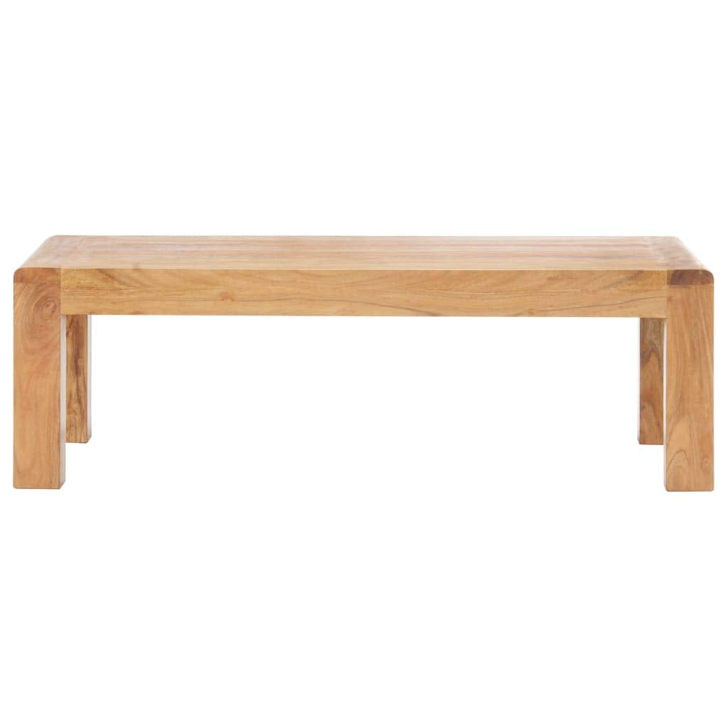 vidaXL Solid Acacia Wood Coffee Table - Thumbnail 2