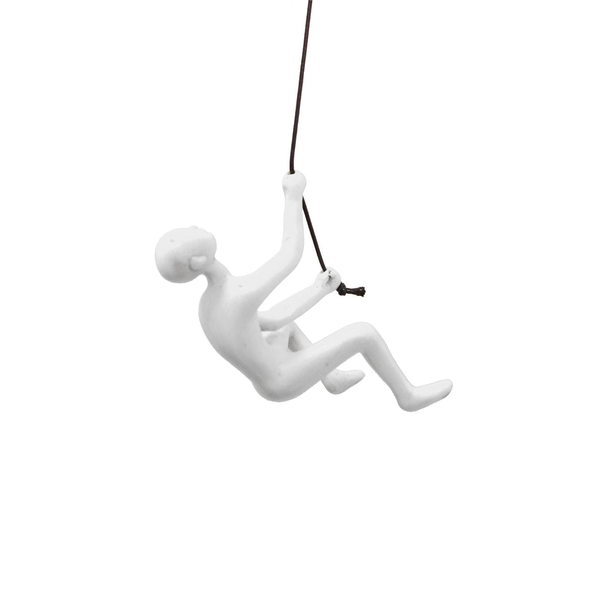 HomeRoots Resin Unique Climbing Man Wall Art in White