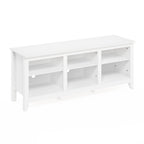 Furinno Jensen Entertainment Center For Tv Up To 65 Inch, 65-Inch, Solid White