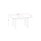 East West Furniture Noml6C-Mah-W 6 Pc Kitchen Dinette Set - Table And 4 Kitchen Dining Chairs Plus Bench