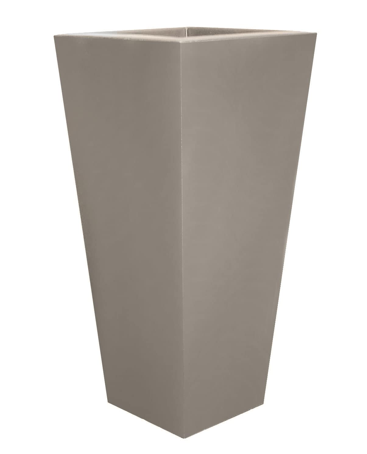 Tusco Products Ctu32Sf Cosmopolitan Tall Square Garden Planter, 32-Inch, Safari