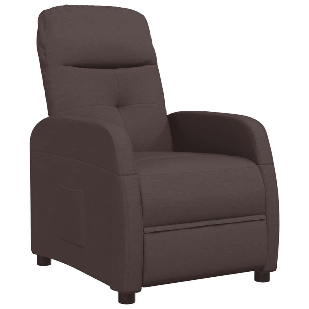 Recliner Dark Brown Fabric