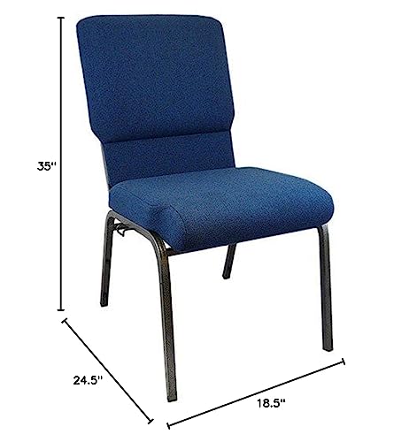 Flash Furniture Advantage Navy Church Chairs 18.5 In. Wide