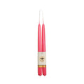 Big Dipper Wax Works Cherry Blossom Pink Candles, Hand Dipped Beeswax Taper Candles, 12-Hour Long Burn, Pure Beeswax Candle 12 x