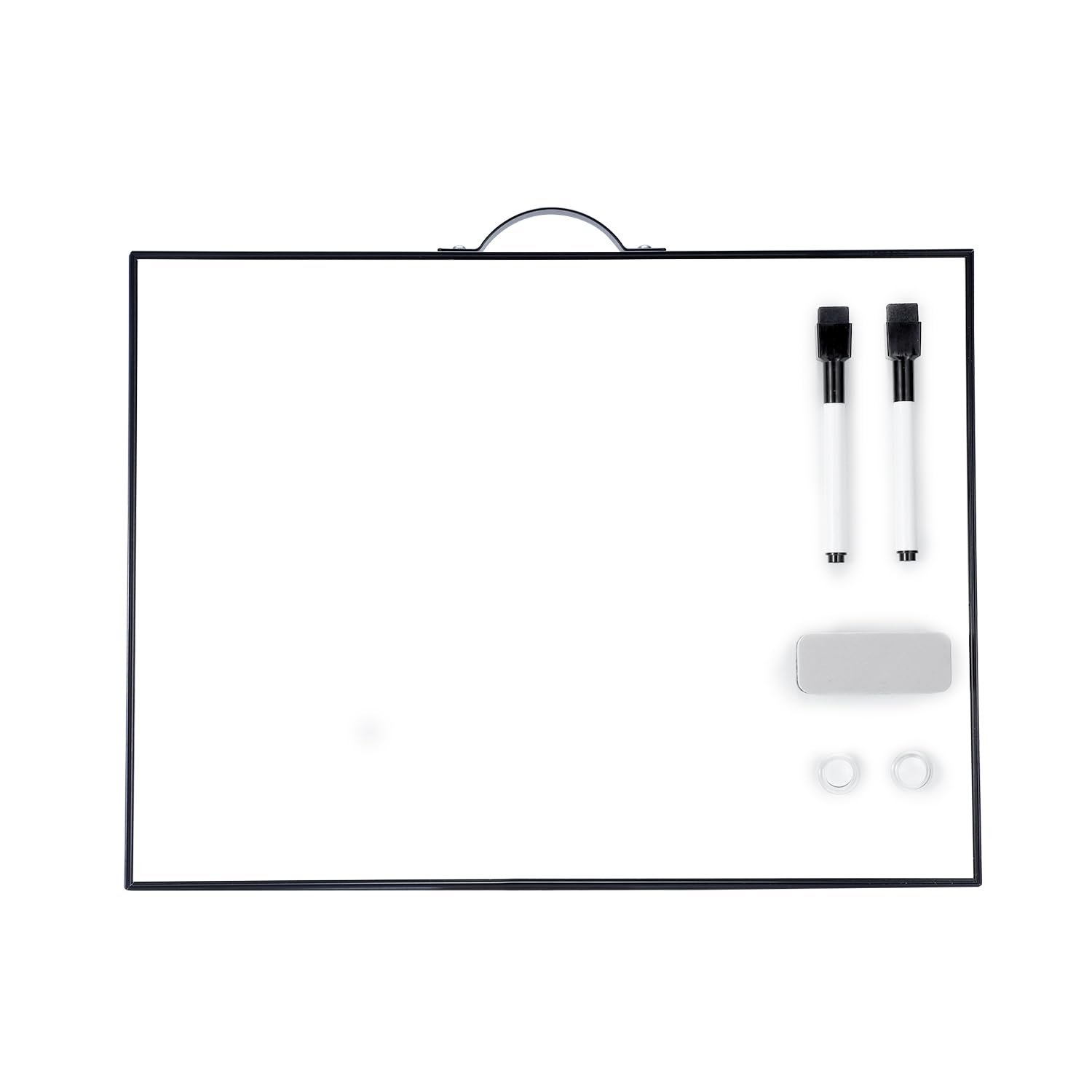 Tsj Office Small White Board - 12 X 16 Inches Portable Aluminum Frame Magnetic Dry Erase Board With Holder, To Do List Notepad F