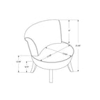 Monarch Specialties 8155, Accent, Kids, Upholstered, Pu, White, Contemporary, Modern Juvenile Chair Leather-Look, 19' L x 20.5' W x 21.5' H