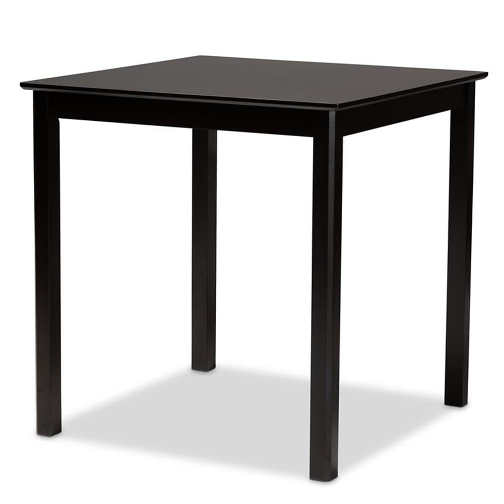 Baxton Studio Nicolette Modern and Contemporary Sand Fabric Upholstered and Dark Brown Finished Wood 5-Piece Pub Set