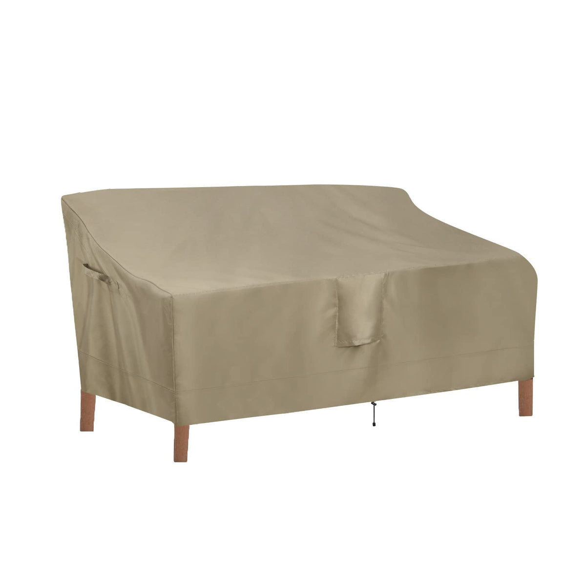 Outdoorlines Outdoor Waterproof Patio 3-Seater Couch Cover - Uv Resistant Patio Sofa Furniture Covers Weatherproof Heavy Duty Glider Covers For Outdoor Furniture, 76Wx32.5Dx33H Inches, Camel