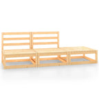 vidaXL Garden Furniture Set 3 Pieces Solid Pine Wood