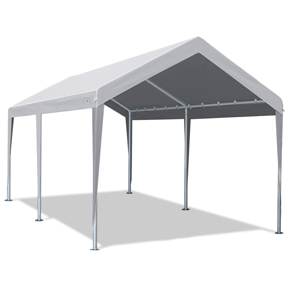 Advance Outdoor Adjustable 10X20 Ft Heavy Duty Carports Car Canopy Garage Boat Shelter Party Tent, Adjustable Height From 9.5 Ft