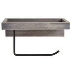 Farmhouse Bathroom Collection - Toilet Tissue Holder Gray