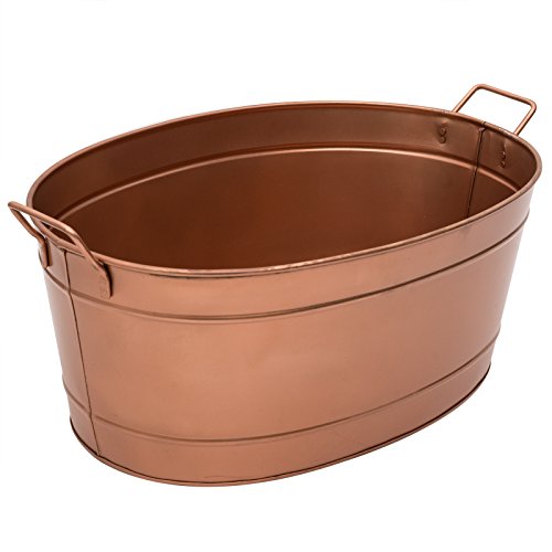 Achla Designs C-81C Copper Plated Oval Tub