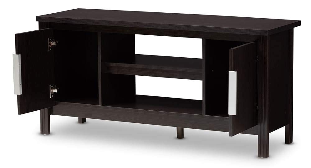 Baxton Studio Marley Modern and Contemporary Wenge Brown Finished TV Stand