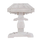 Kosas Home Quincy 83&Quot; Solid Pine Wood Bench In Nordic Ivory Finish