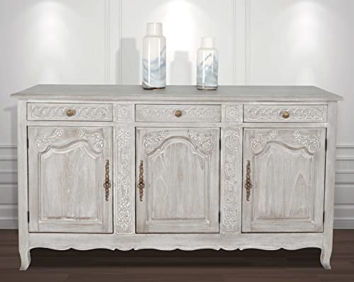 AFD Home Mystique Gray French Country Buffet