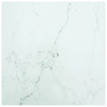 vidaXL Tempered Glass Square Table Top with White Marble Design 15.7"x15.7" 0.2" - Stylish and Durable for Dining Tables, Coffee Tables, Garden Tables.