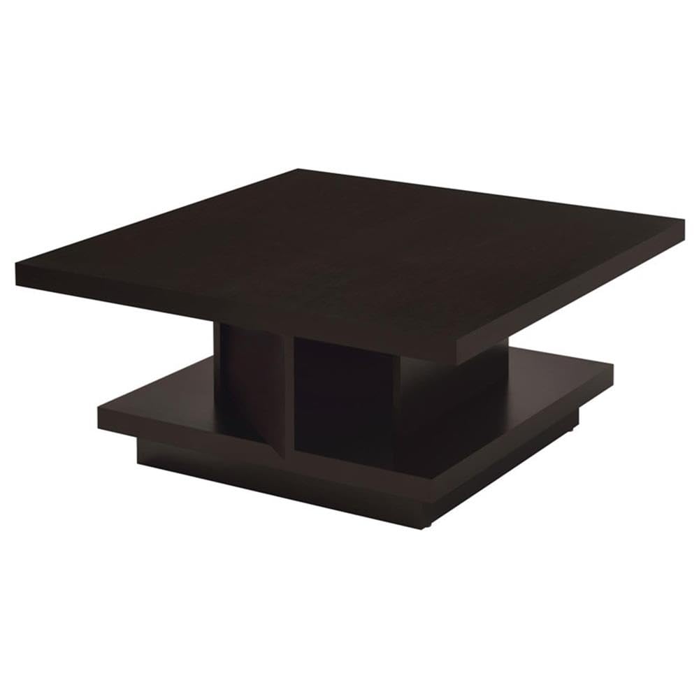 Coaster Furniture Square Coffee Table Composite Wood Cappuccino Brown 705168