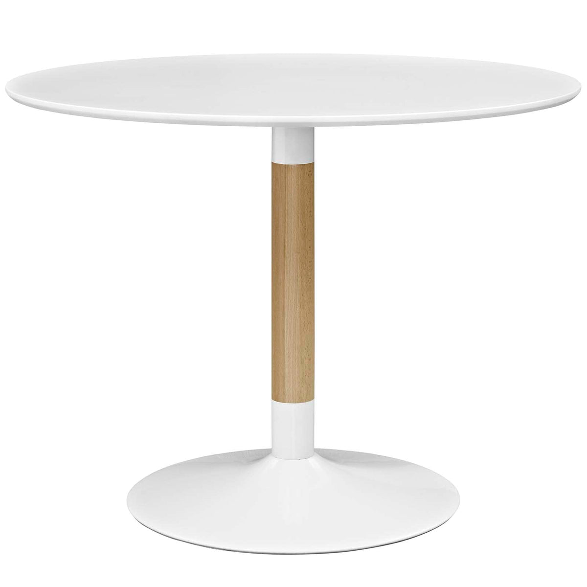 Modway Whirl 40&quot; Contemporary Modern Round Kitchen And Dining Table In White