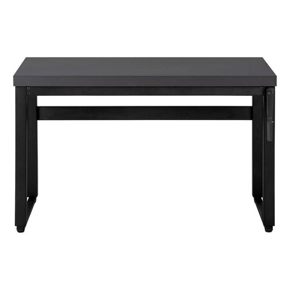 Monarch Specialties 7680 Computer Desk, Home Office, Standing, Adjustable, 48' L, Work, Laptop, Metal, Laminate, Contemporary, Desk-48 Adj.Height, 47.25' L x 23.75' W x 29.5' H, Modern Grey/Black