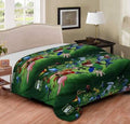TIQH Cartoon Print Reversible Poly Cotton Single Bed Ac Blanket/Dohar for Kids (Multicolor 12)