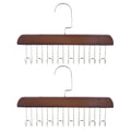 ABOOFAN 2 Pcs Tie Hanger MultiFunctional 8 Hook Closet Hangers 11 x 7.5