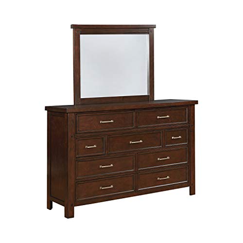 Coaster Furniture Barstow 9-Drawer Rectangular Pinot Noir Dresser 64&quot; D x 19&quot; W x 42.25&quot; H Brown 206433