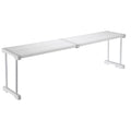 HARFINGTON Expandable Cabinet Tension Shelf 34.25 to 42.52 Adjustable Cabinet Organizer 32 x 9.45 Flower Pattern Table Stora