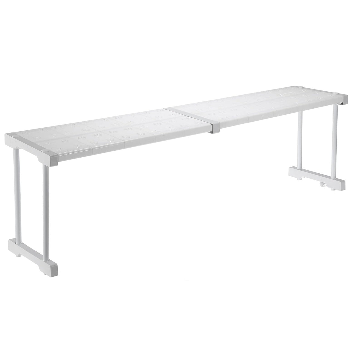 HARFINGTON Expandable Cabinet Tension Shelf 34.25 to 42.52 Adjustable Cabinet Organizer 32 x 9.45 Flower Pattern Table Stora