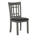 Coaster Furniture LAVON Padded Dining Espresso and Medium Grey (Set of 2) Side Chair 38.25" H x 21" W x 18" D Black 108212