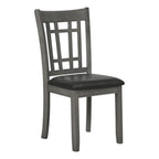 Coaster Furniture LAVON Padded Dining Espresso and Medium Grey (Set of 2) Side Chair 38.25" H x 21" W x 18" D Black 108212