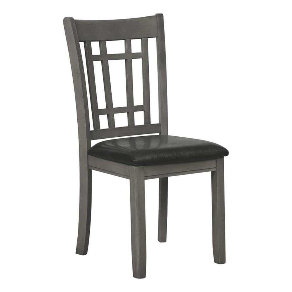 Coaster Furniture LAVON Padded Dining Espresso and Medium Grey (Set of 2) Side Chair 38.25" H x 21" W x 18" D Black 108212
