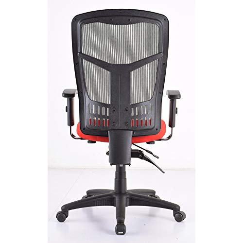 Lorell Premium Molded Chair Seat, for Ergomesh Frame, Red