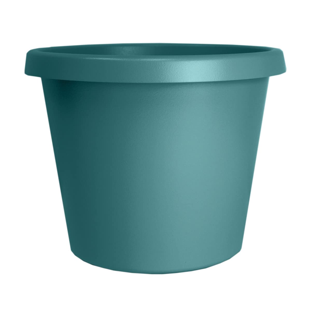 The Hc Companies 10 Inch Round Prima Planter - Plastic Plant Pot With Rolled Rim For Indoor Outdoor Plants Flowers Herbs, Dusty