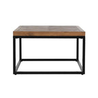 Kosas Home Chantel Square Solid Pine Wood Coffee Table In Brown/Black