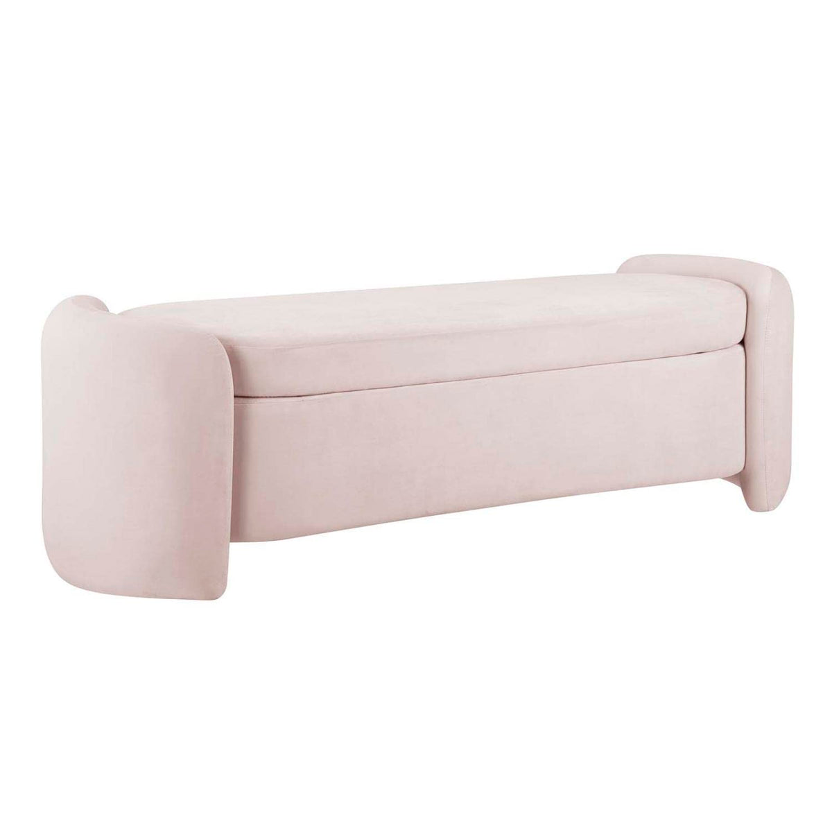 Modway Nebula Modern Style Upholstered Performance Velvet Bench In Pink