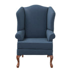 Crawford Wing Back Chair - Sky
