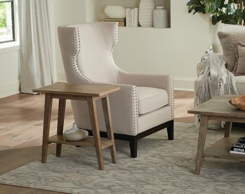 Steve Silver Milani Chairside End Table, Mid-Century Styling and a Natural Finish, 24 x 13 x 24.25, Brown