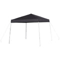 Flash Furniture Harris 8'X8' Black Outdoor Pop Up Event Slanted Leg Canopy Tent With Carry Bag