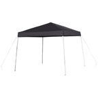 Flash Furniture Harris 8'X8' Black Outdoor Pop Up Event Slanted Leg Canopy Tent With Carry Bag