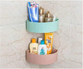 SHOPITECH Corner Shelf Wall Mounted Bathroom Kitchen No Drill Storage Rack Super Adhesive Bathroom Shower Rack Shelf (2 Corner S