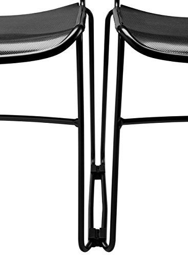 Commercialine® Multi-Purpose Ultra Compact Stack Chair, Navy Blue