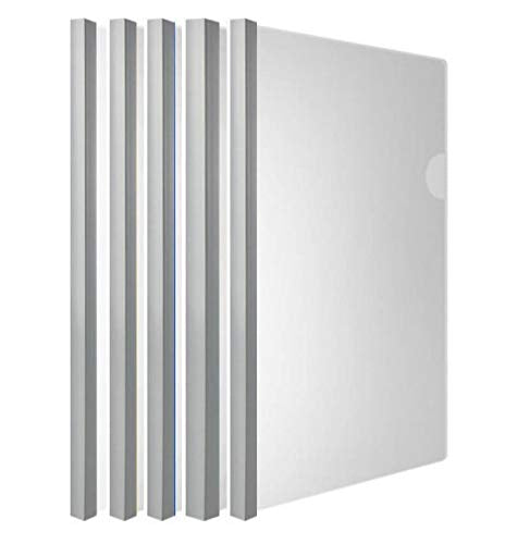 Plastic File Folder With Sliding Bar(10Mm) Report Covers, 40 Sheet Capacity, Transparent Resume Presentation File Folders Organi