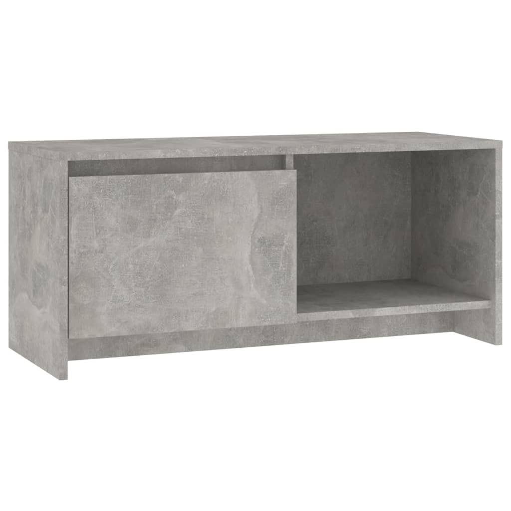 vidaXL TV Cabinet Concrete Gray 35.4&quot;x13.8&quot;x15.7&quot; Chipboard