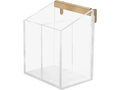 Russell+Hazel Acrylic Wall Pencil Bloc, Clear With Gold-Tone Hardware, 4.175    X 3.5    X 5.125