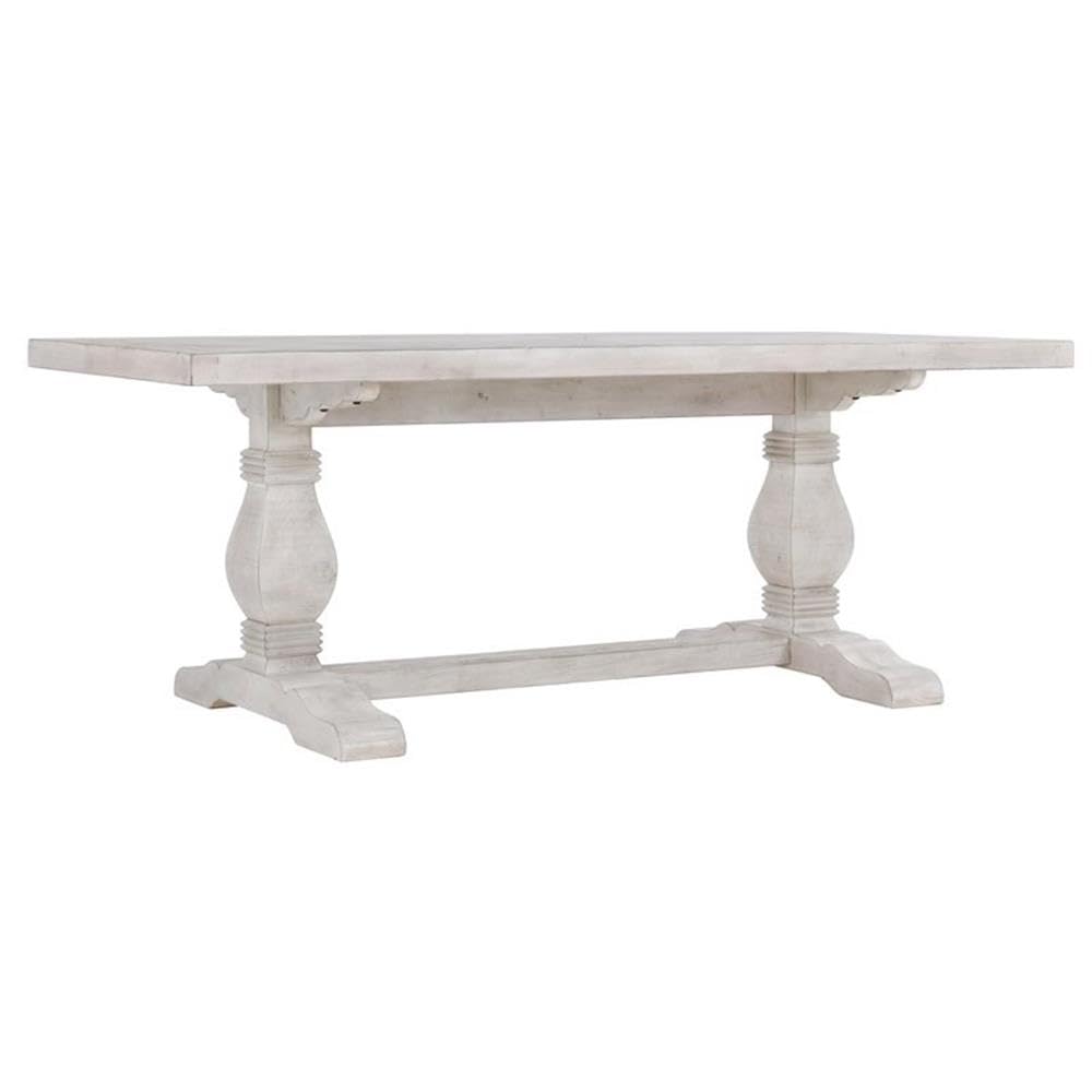 Kosas Home Quincy 94&Quot; Reclaimed Solid Pine Wood Dining Table In Nordic Ivory
