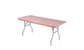 Kwik-Covers 6' Rectangle Plastic Table Covers 30' X 72', Bundle Of 5 (Red And White Check Gingham)