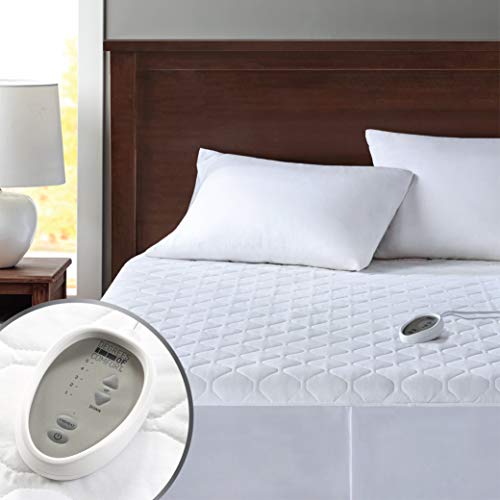 Degrees Of Comfort Heated Mattress Pad Twin Size  Zone Heating Electric Bed Warmer W Auto Shut Off  Fit Up To 15 Inch  125Ft Lon